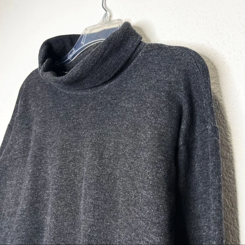 J. Crew Cozy Turtleneck Cowl Vintage Fleece Terry Sweatshirt Pullover Gorpcore